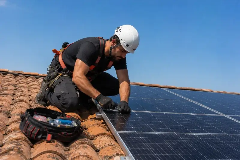 Maintenance et monitoring de panneaux solaires à Vieussan